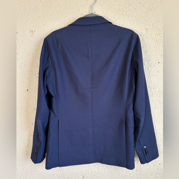 🌟 Lux TAGLIATORE Navy Blue WOOL Sport Blazer Jacket Sz Eu 50/ Us 40 - Picture 2 of 9